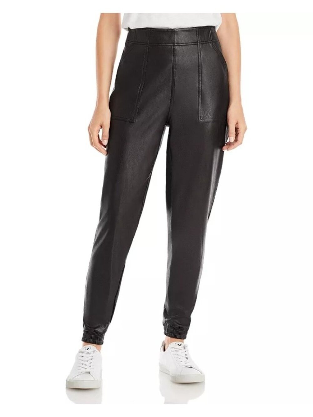 SPANX  Faux Leather Jogger Pants  Medium